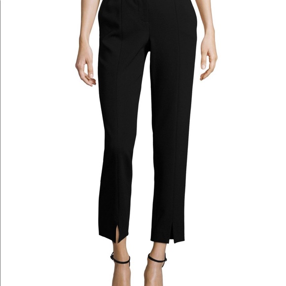 St. John Jennifer Navy Blue Slit Ankle Dress Pants - Picture 12 of 13